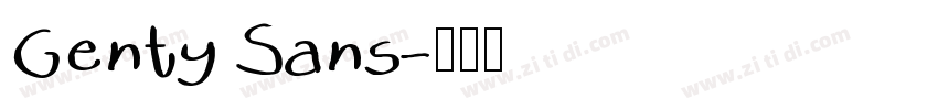 Genty Sans字体转换